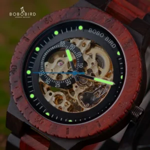 Handcrafted Natural Wood Automatic Watch