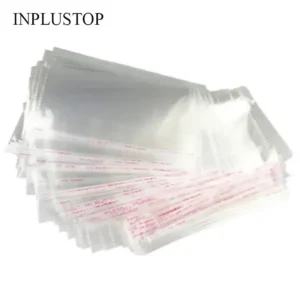 100/300pcs OPP Poly Bags Transparent Self-adhesive Clear