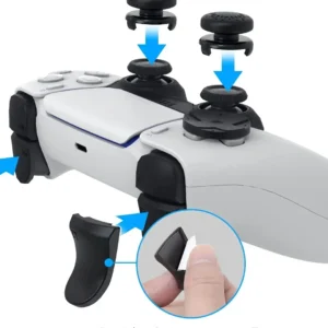 Gaming Controller Trigger Extender and Grip Kit