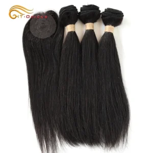 Sleek & Chic: Brazilian Straight Bundles + Closure