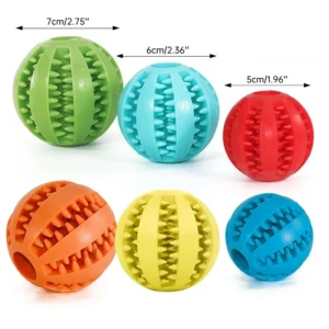 Durable Rubber Dog Chew Toy for Teeth Cleaning