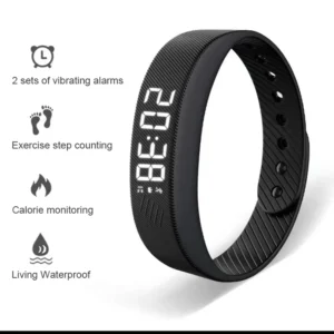 Waterproof LED Smart Band with Pedometer & Alarm