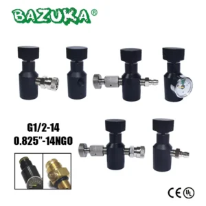 Paintball Remote Hose On-Off Tank Fill Adapter