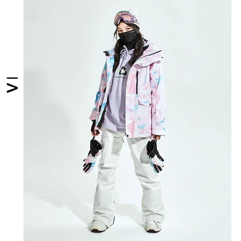 Thermal Waterproof Ski Jacket and Snow Pants Set