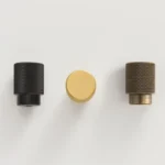 Knurled Solid Brass Cabinet Knobs & Pulls