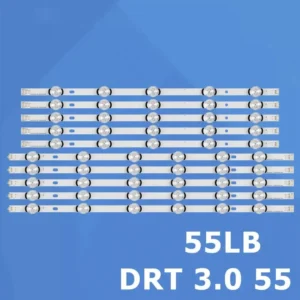 Complete LED Backlight Strip Set for 55-Inch TVs