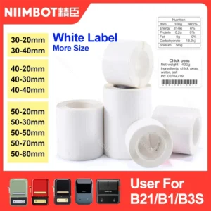 Niimbot Label Paper: B21, B1, B3S – Premium & Durable