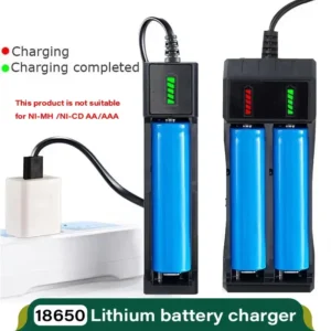 UltraCharge 18650 Smart Battery Charger - USB Power