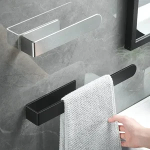 No-Drill Adhesive Towel Rack for Bathroom