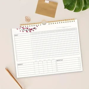 Spiral Habit Tracker & Goal Planning Calendar