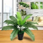 Realistic Silk Palm Leaf Artificial Plant