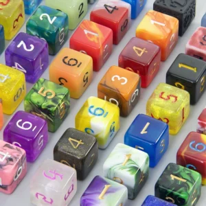 Multicolor Polyhedral Dice Set for Tabletop RPGs