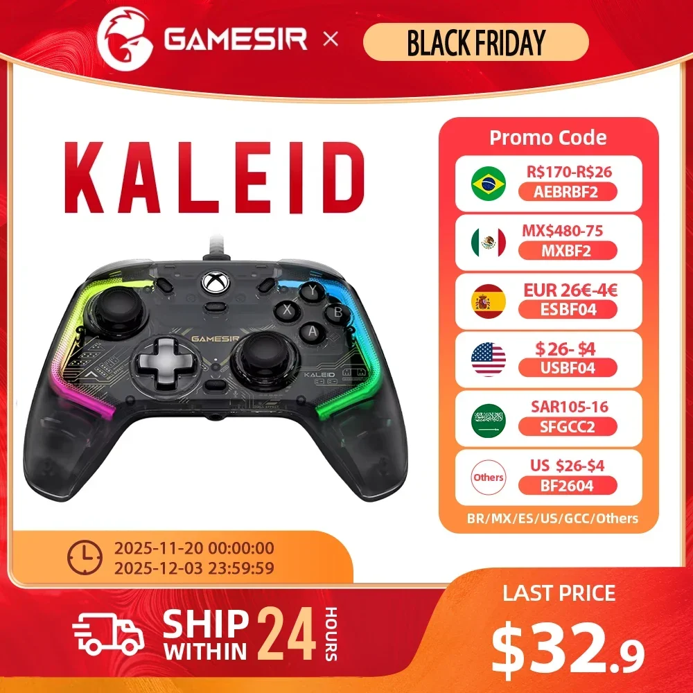 Wired Hall Effect Gaming Controller for PC & Console