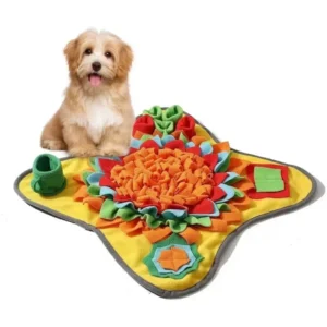 Interactive Pet Snuffle Mat for Slow Feeding