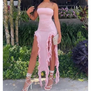 Bravenna Floral Fold Mini Dress: Backless Party Perfection