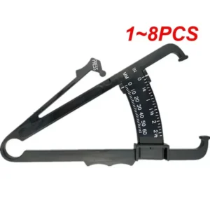 Skinfold Body Fat Caliper with Measurement Chart