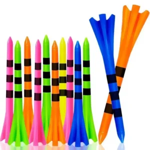 Low-Resistance 5-Claw Plastic Golf Tees