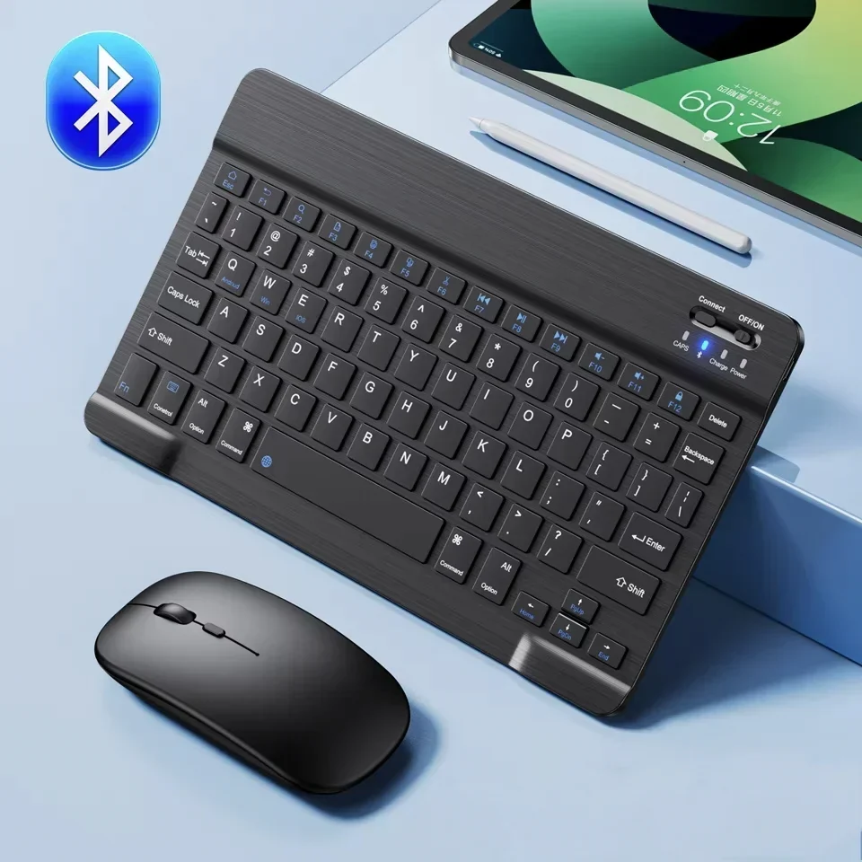 Slim Rechargeable Wireless Bluetooth Keyboard