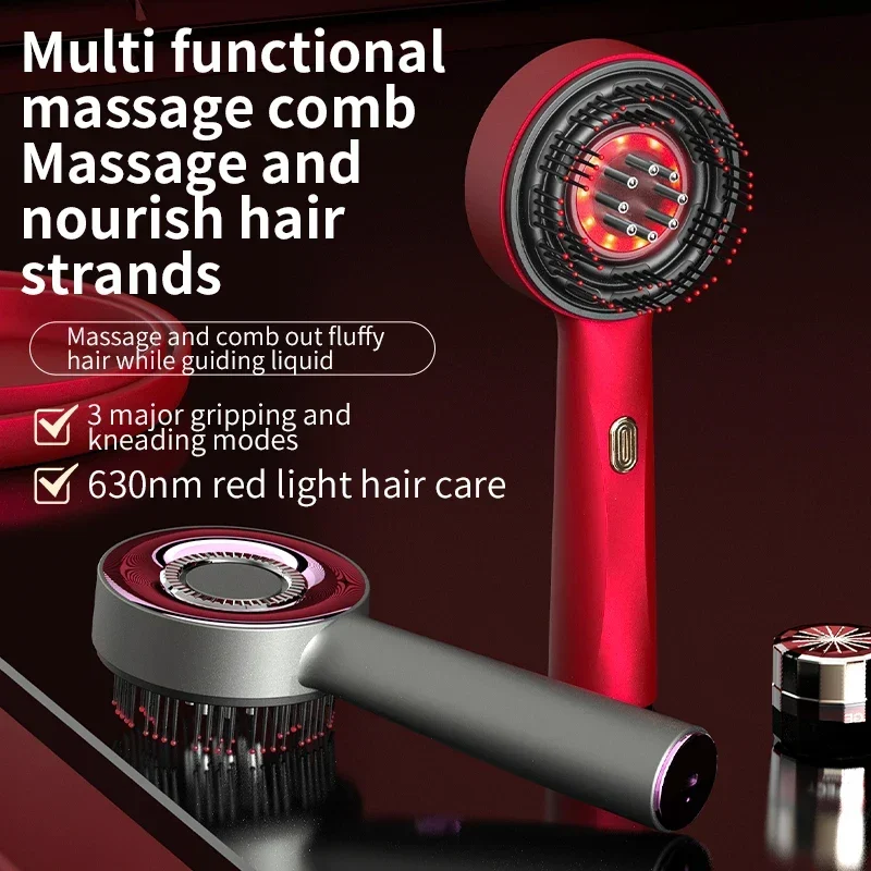 Red Light Scalp Massager & Oil Applicator Comb