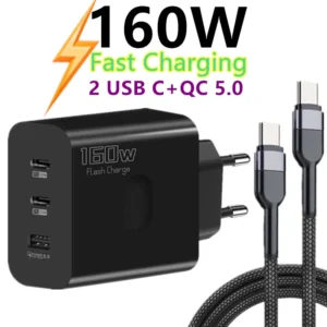 Blazing Fast 160W USB-C Charger: Power Up in Minutes!