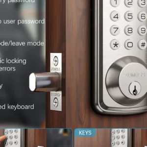 Smart Keyless Entry Keypad Door Lock with Auto Lock