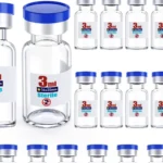 Sterile Glass Vials Sealed with Rubber Stopper and