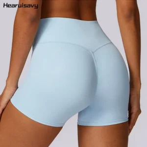 High-Waisted Workout Shorts with Supportive Fit
