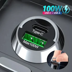High-Speed USB-C Fast Car Charger Adapter