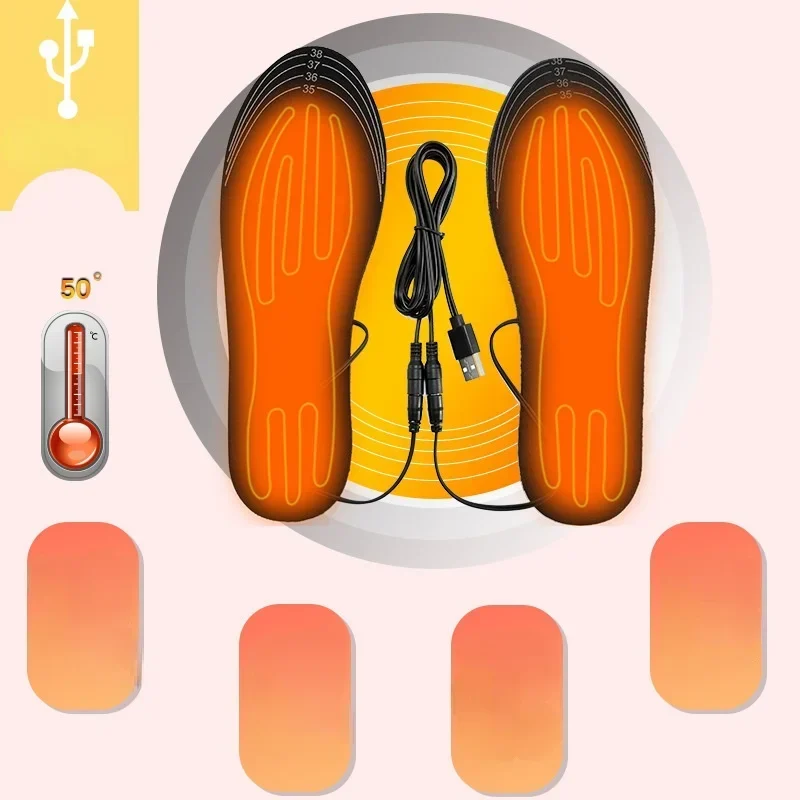 USB Heated Cut-to-Fit Winter Insoles