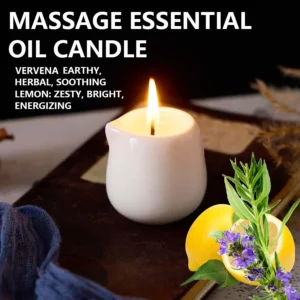 Fruity Bliss Massage Candle: Hydrating Coconut Oil