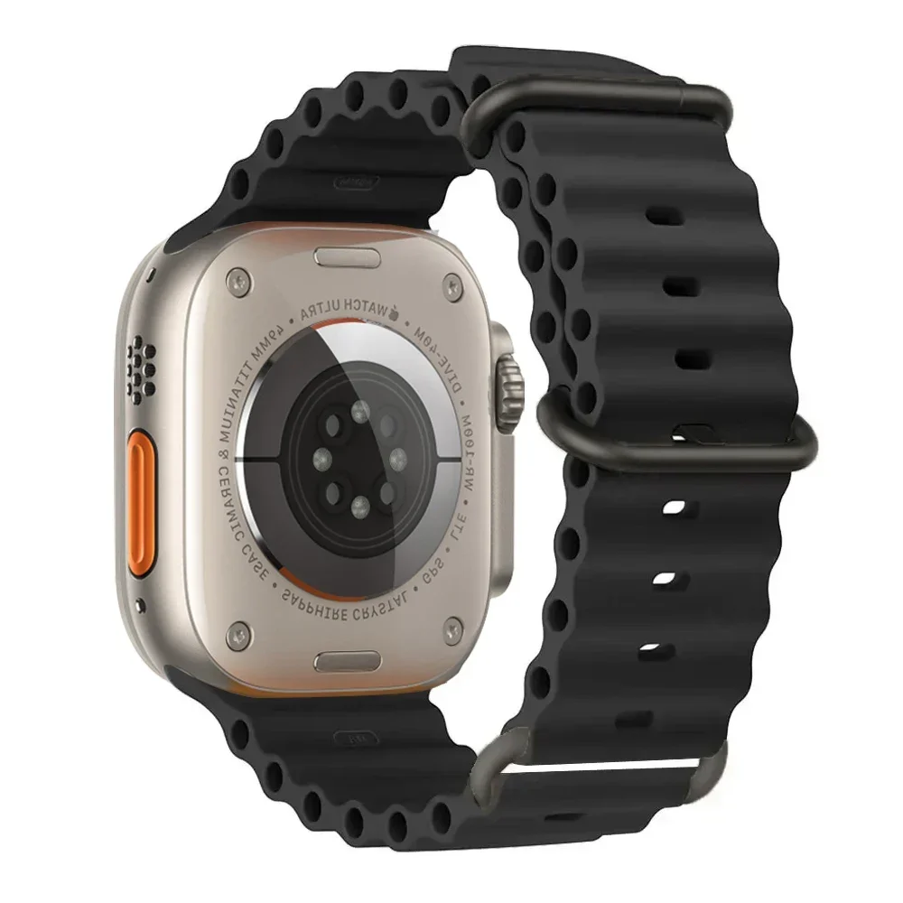 Durable Ocean Silicone Sport Smartwatch Strap