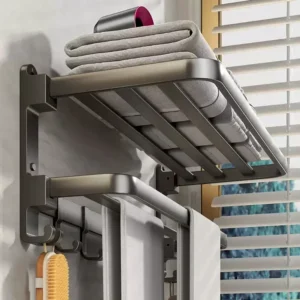Adjustable Aluminum Bathroom Towel Rack