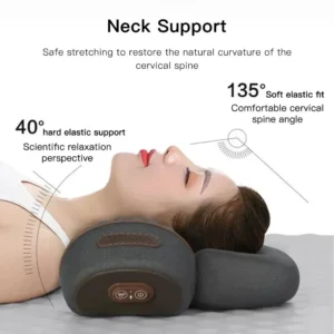 Electric Heated Neck Traction Massager Pillow