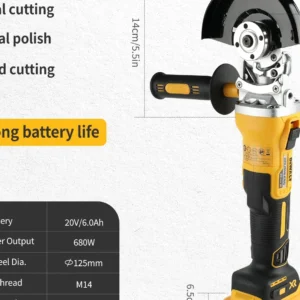 Cordless Brushless Flat Head Angle Grinder
