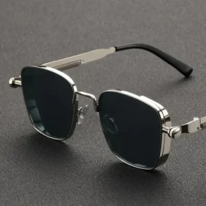 Men Driving Sunglasses Vintage Steampunk Square Sunglasses
