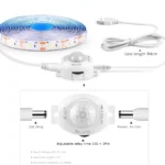 Usb 5v Led Strip Light Waterproof Smd2835 With Sensitive Pir