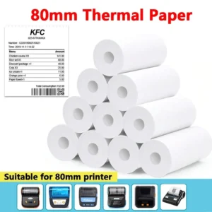 80mm Thermal Receipt Paper Rolls - Premium Quality