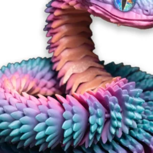 Articulated 3D Snake: Desk Zen & Playful Decor