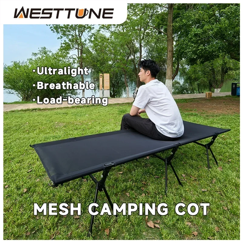 Westtune Mesh Camping Bed Ultralight Durable Travel Tent Cot