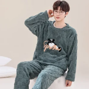 Cozy Nights: Men's Flannel Pajama Set
