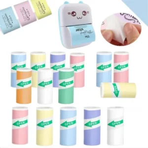 Bravenna Mini Printer Labels: Vivid, No-Ink 57x25mm Stickers