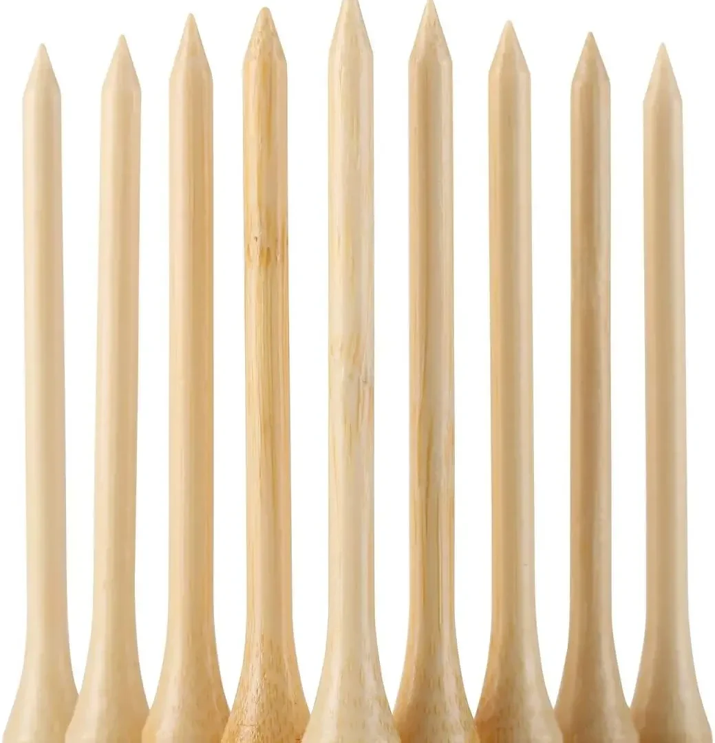 Low-Friction Bamboo Golf Tees for Stable Drives