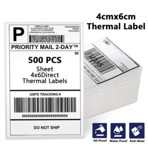 Direct Thermal 4x6 Adhesive Shipping Labels