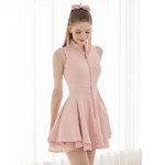 Women’s Athletic Polo Dress with Built-In Shorts