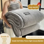 Cozy Soft Fleece Throw Blanket for Bed and Sofa