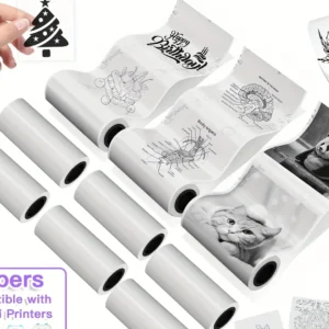 Bravenna Clear Thermal Labels: 57mm Pro-Print Stickers