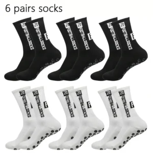 Cushioned Non-Slip Grip Athletic Socks