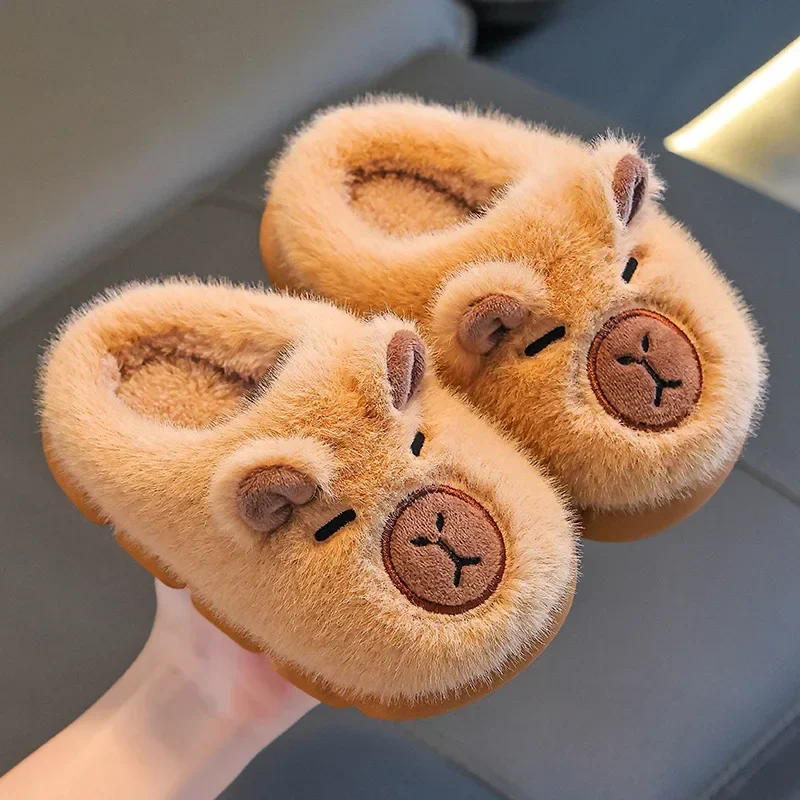 Kids Cozy Plush Winter House Slippers