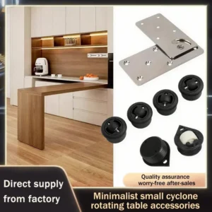 Rotating Foldable Desk Hardware for Space Saving
