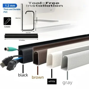Declutter Your Desk: Bravenna Cable Management Channel
